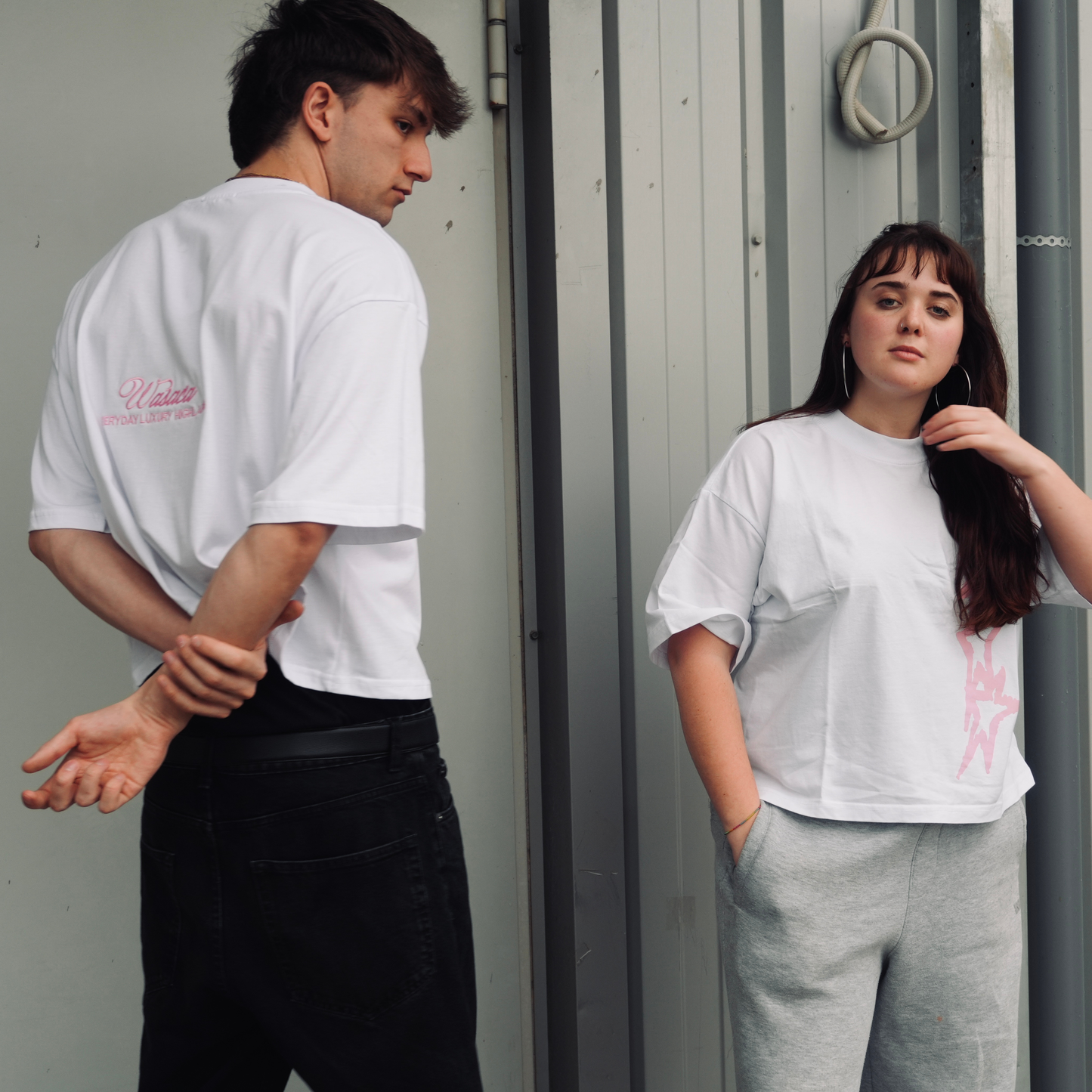 STARLINK WHITE BOXY TEE