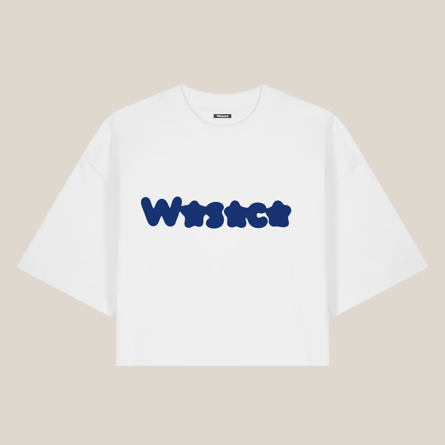 MELTED STAR WHITE BOXY TEE