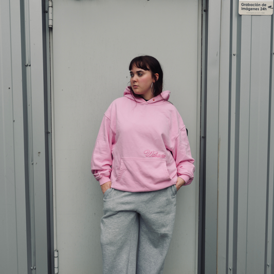 F&F HERITAGE PINK HEAVY HOODIE