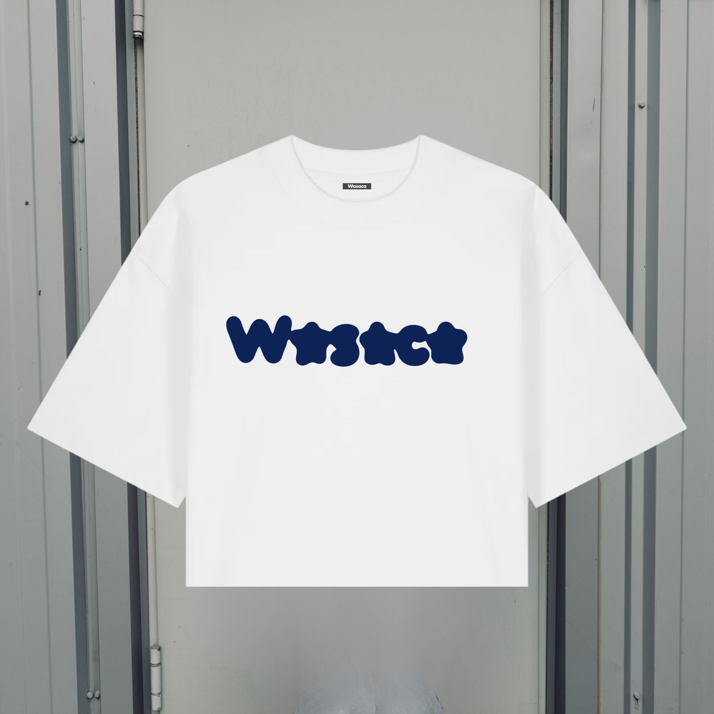 MELTED STAR WHITE BOXY TEE