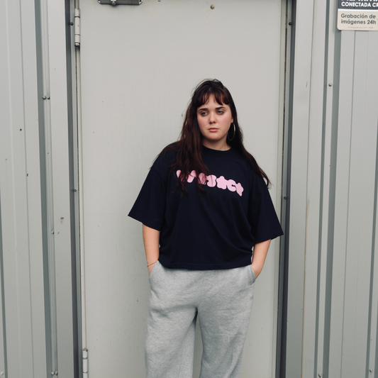 MELTED STAR NAVY BOXY TEE