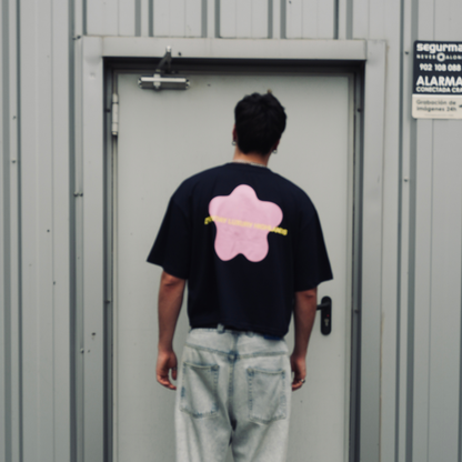 MELTED STAR NAVY BOXY TEE