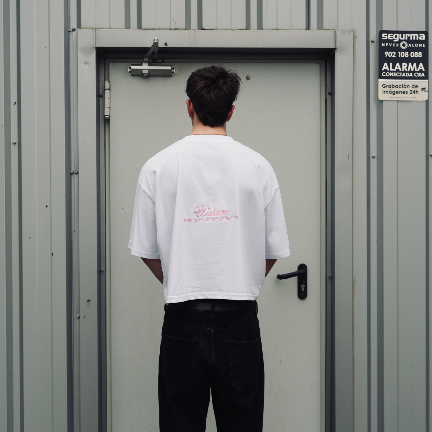 STARLINK WHITE BOXY TEE