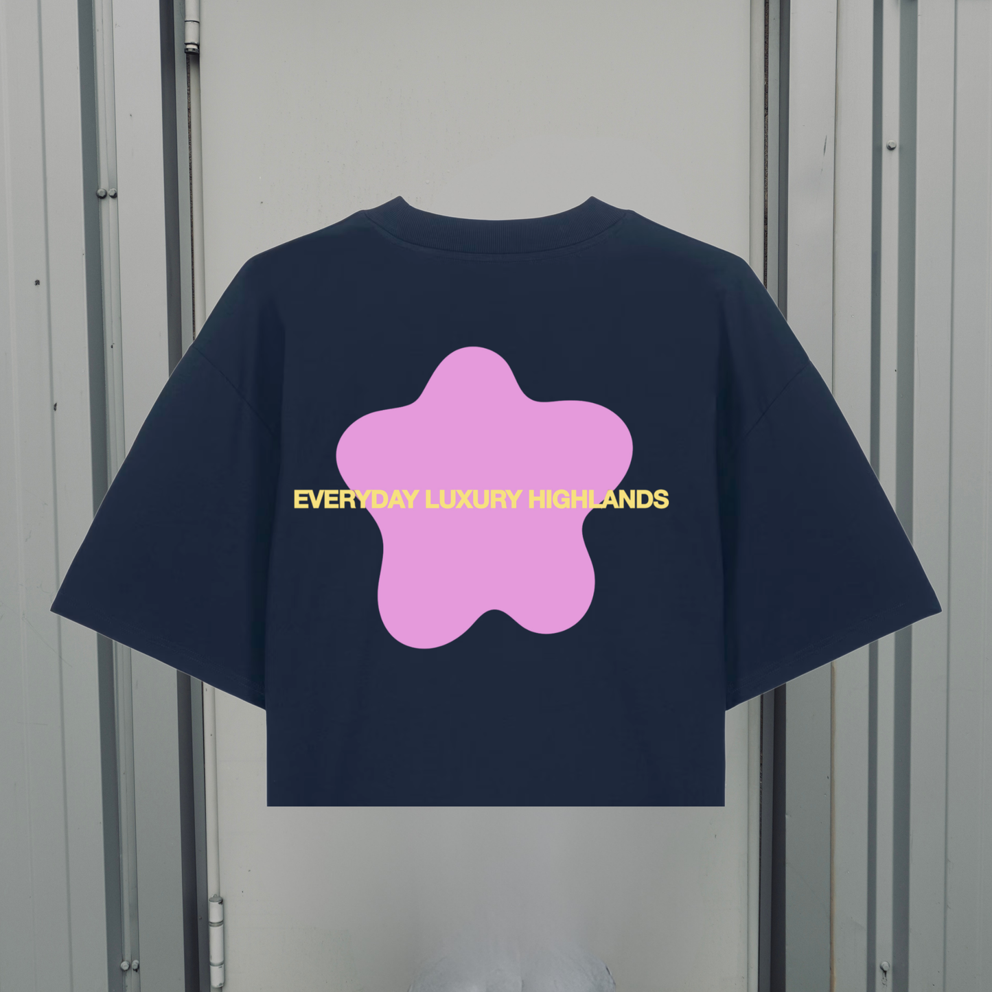 MELTED STAR NAVY BOXY TEE