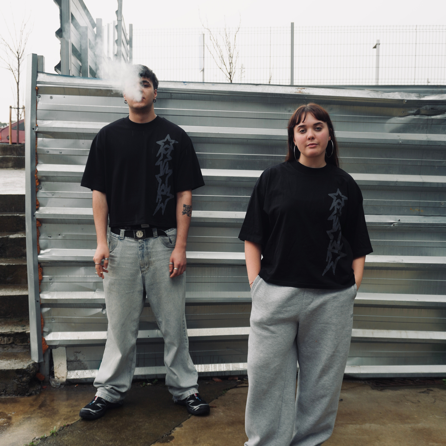 STARLINK BLACK BOXY TEE