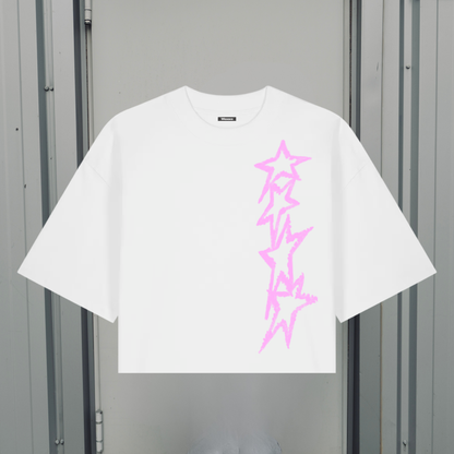 STARLINK WHITE BOXY TEE