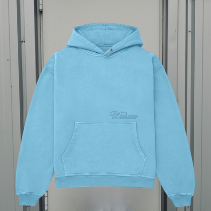 F&F HERITAGE BLUE HEAVY HOODIE