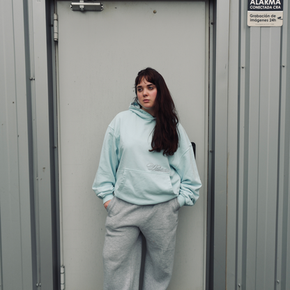 F&F HERITAGE BLUE HEAVY HOODIE