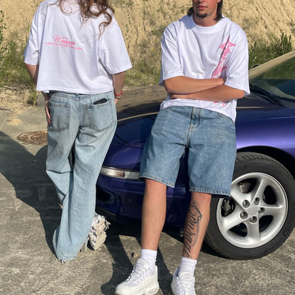 STARLINK WHITE BOXY TEE