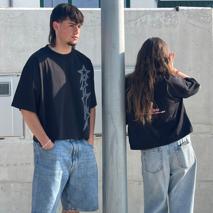 STARLINK BLACK BOXY TEE