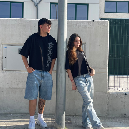 STARLINK BLACK BOXY TEE